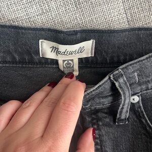 Madewell Black Washed High-Rise Jeans